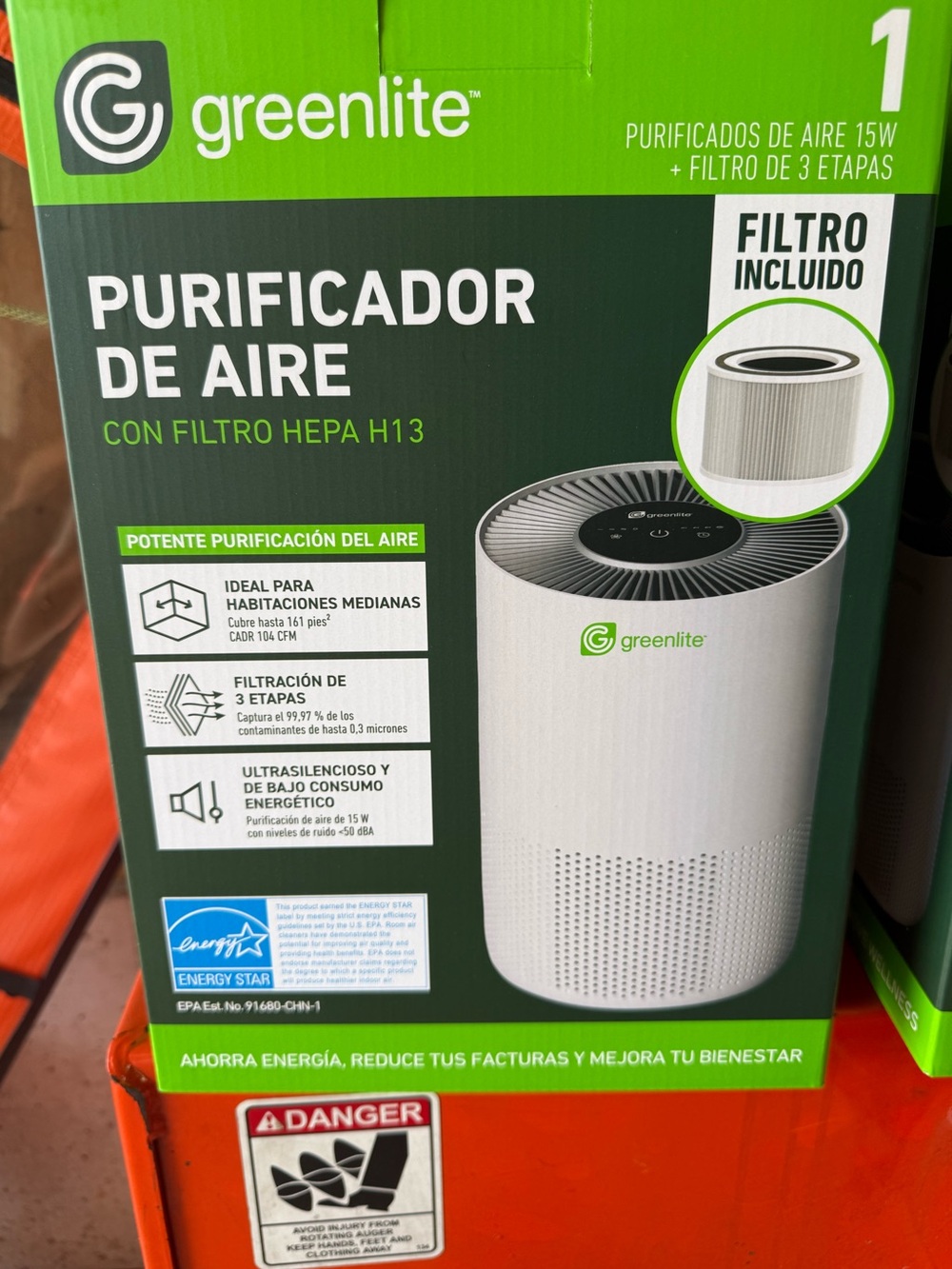 White Air Purifier with HEPA H13 Filter